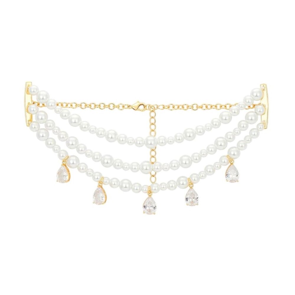The M Jewelers NY X Cindy Kimberly The Pearl Montiel Choker in Gold Pearl New